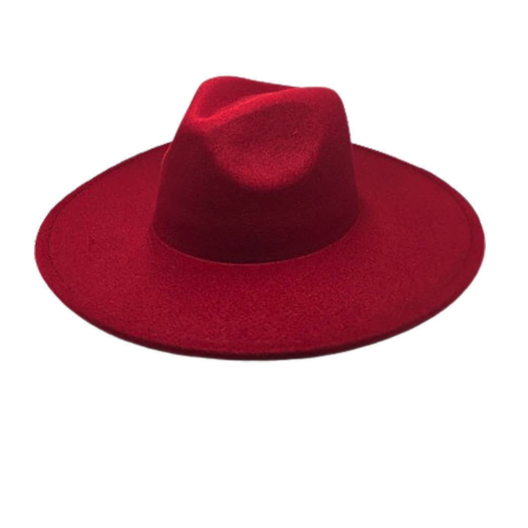 Vegan Felt Wide Brim Rancher  Hat