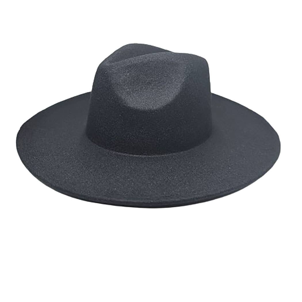 Vegan Felt Wide Brim Rancher  Hat