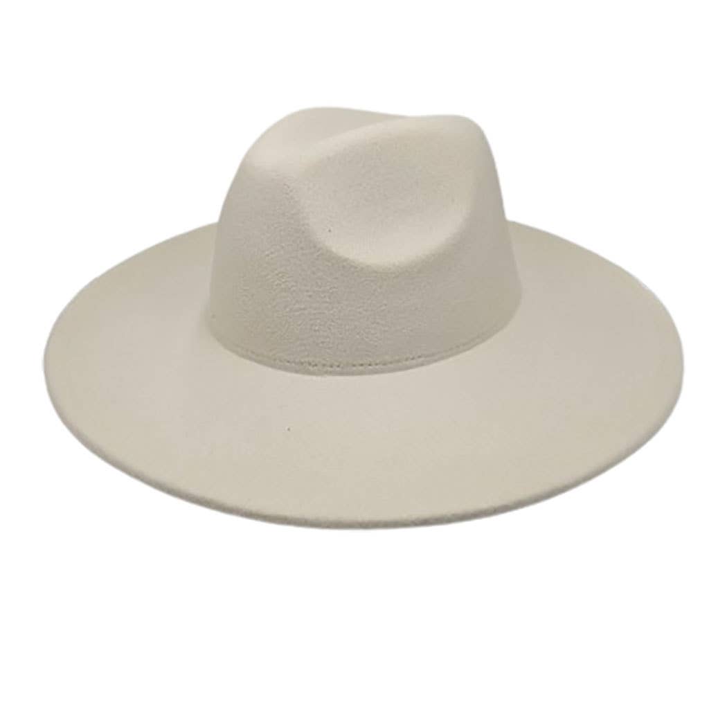 Vegan Felt Wide Brim Rancher  Hat
