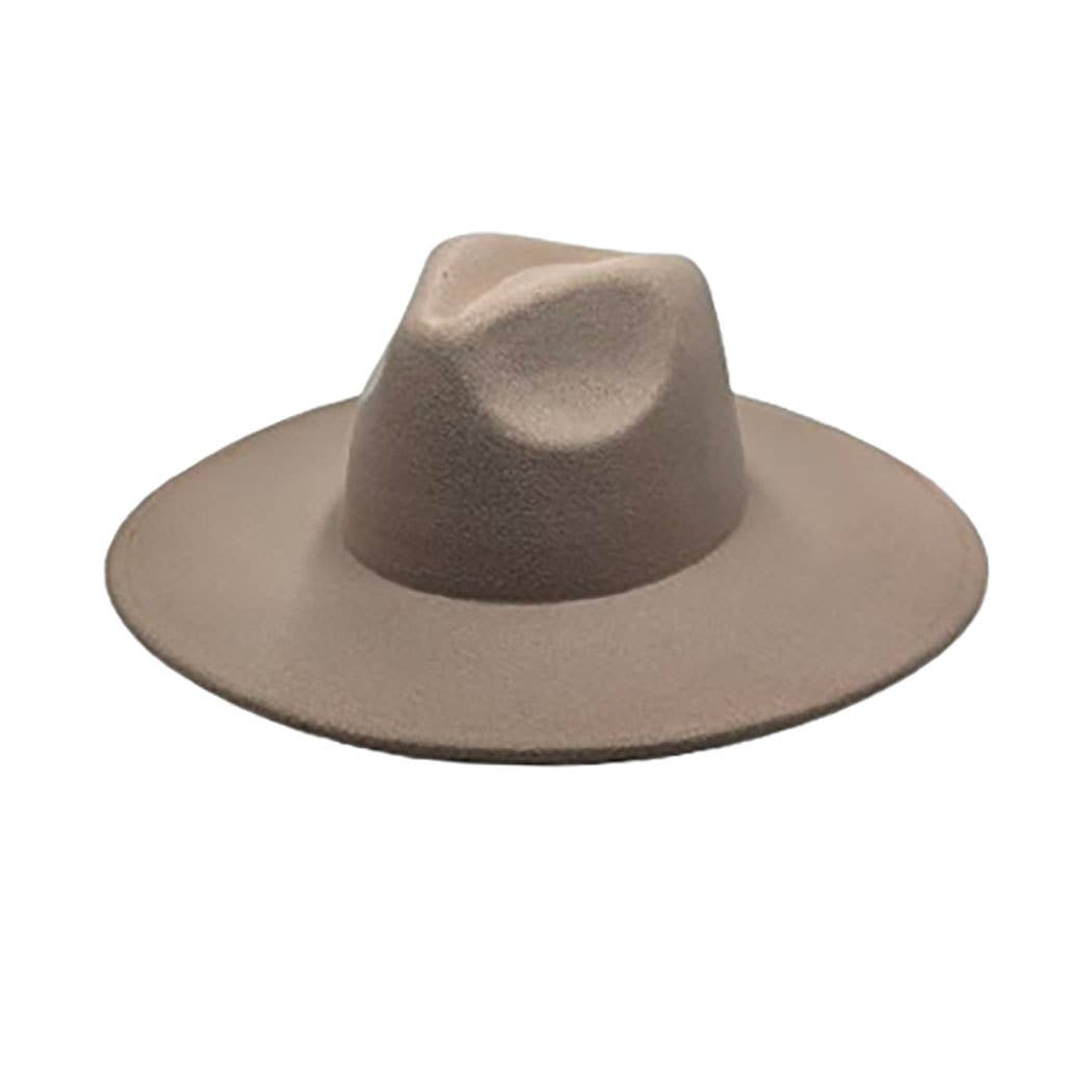 Vegan Felt Wide Brim Rancher  Hat