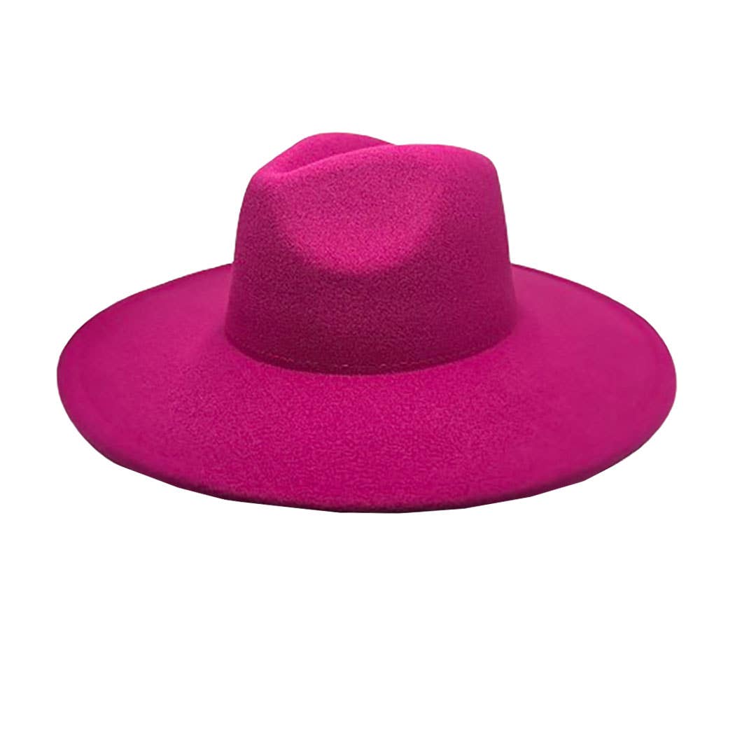 Vegan Felt Wide Brim Rancher  Hat